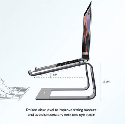 mbeatÂ® Stage S1 Elevated Laptop Stand up to 16' Laptop (Space Grey) Material: Aluminium Alloy Product Weight: 0.9 kg