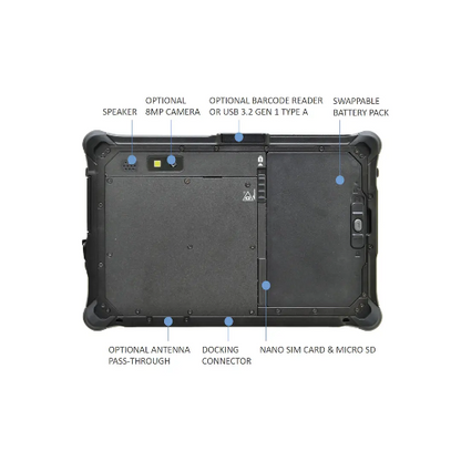DURABOOK R8, 8' FHD, Intel® Pentium® Gold 8500, Windows 11, 8GB RAM, 128GB PCI