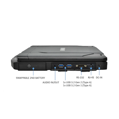 DURABOOK S14I, 14' FHD, IntelÂ® Coreâ„¢ Ultra 5 125U, Windows 11, 16GB RAM, 512GB PCIe SSD,Wi-Fi 7, Bluetooth v5.4, 2MP Front Camera, 3 year Warranty