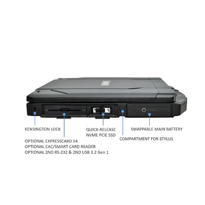 DURABOOK S14I, 14' FHD, IntelÂ® Coreâ„¢ Ultra 5 125U, Windows 11, 16GB RAM, 512GB PCIe SSD,Wi-Fi 7, Bluetooth v5.4, 2MP Front Camera, 3 year Warranty