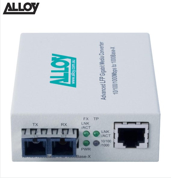 Alloy GCR2000SC.10 Gigabit Standalone, Rackmount Media Converter, Ethernet, Dual
