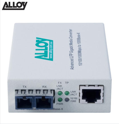 Alloy GCR2000SC.10 Gigabit Standalone, Rackmount Media Converter, Ethernet, Dual