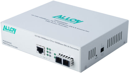 Alloy POE3000ST 10/100/1000Base-T PoE+ RJ-45 to 1000Base-SX Multimode (ST) Conve