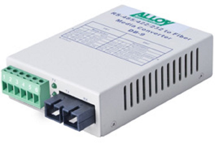 Alloy SCR460SC-2 RS-232/422/485 Serial Terminal to Multimode Fibre Converter. Ma