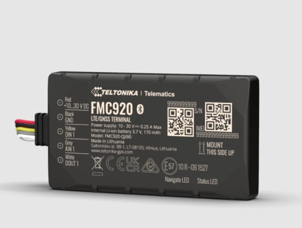 Teltonika Most Popular Compact 4G LTE Cat 1 Model for Basic Tracking - Reliable 4G (LTE Cat 1) connection with fallback to 2G (GSM) network