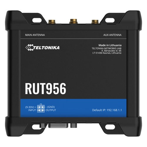 Teltonika RUT956 Global Version Industrial Cellular Router, PSU included