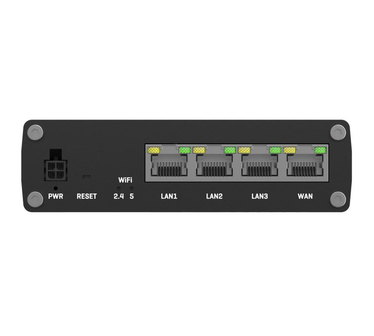Teltonika RUTM10 wired with 4x Gigabit Ethernet ports, Dual-band Wi-Fi, 128 tag/