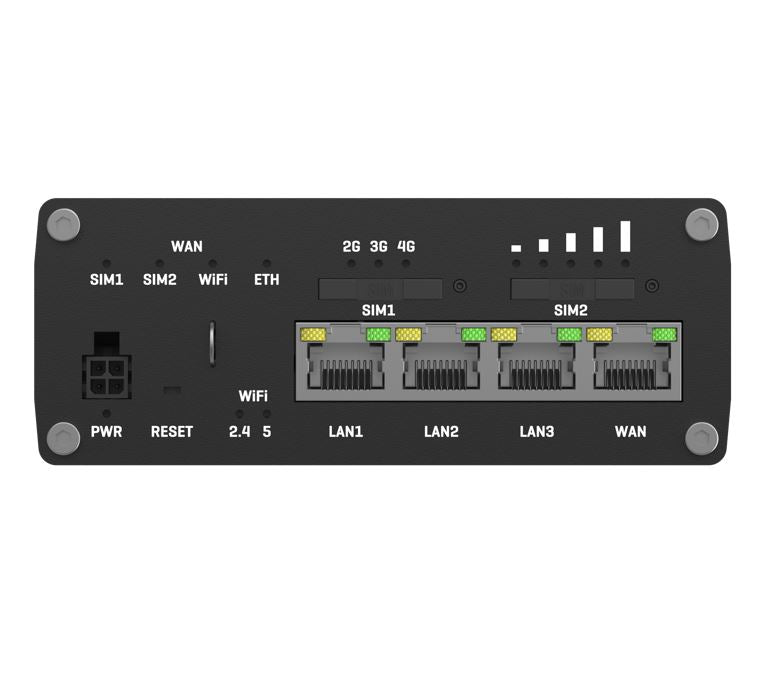 Teltonika RUTM11 Industrial 4G LTE Dual-band Wi-Fi, 4 x Gigabit RJ45 ports, USB,