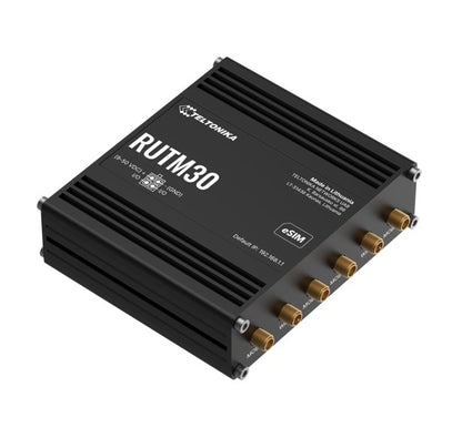 Teltonika RUTM30 Compact 5G Router, 5G dual SIM cellular, 5 Gigabit Ethernet ports, Dual-Band Wi-Fi, Backward Compatible with 4G, PSU included