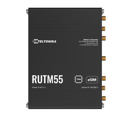 Teltonika RUTM55 Dual 5G Router, Dual SIM & eSIMâ„¢, Telit 5G Modem, Auto-Failover,