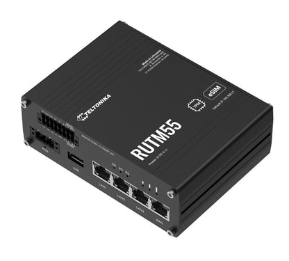 Teltonika RUTM55 Dual 5G Router, Dual SIM & eSIMâ„¢, Telit 5G Modem, Auto-Failover,