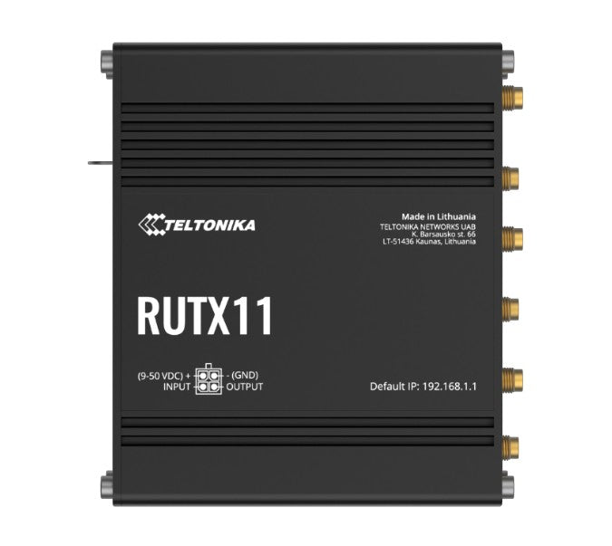 Teltonika Industrial Cellular Router, 4G LTE CAT 6, Dual SIM with auto failover,