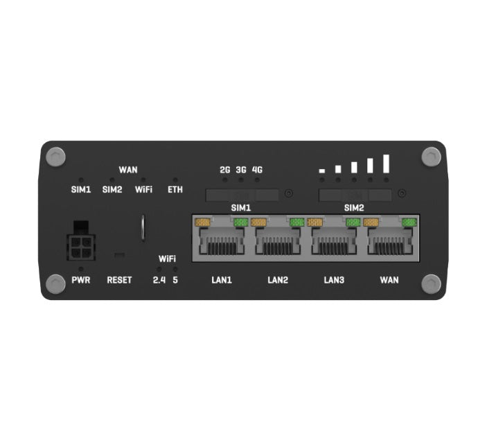Teltonika Industrial Cellular Router, 4G LTE CAT 6, Dual SIM with auto failover,