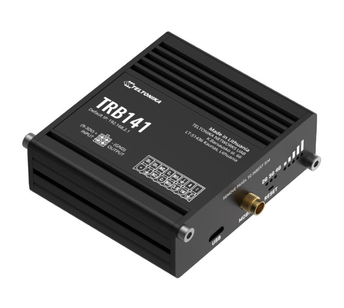 Teltonika Industrial Rugged GPIO LTE Gateway, 4G/LTE (Cat 1), I/O connector bloc