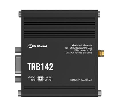 Teltonika Industrial Rugged LTE RS232 Gateway, 4G/LTE (Cat 1), Equipped with RS2