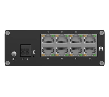Teltonika TSW030 8-PORT ETHERNET SWITCH, 2-PIN Power Input, 10/100 Mbps,Integrea
