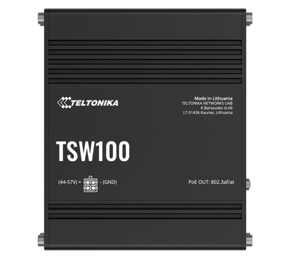 Teltonika Industrial POE+ Ethernet Switch, 4 x PoE+ ports, Power Up to 120W, 5 x