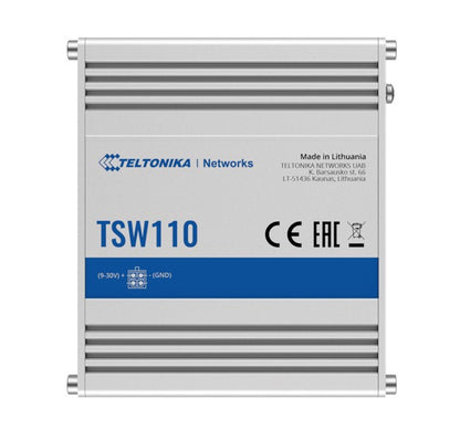 Teltonika L2 Unmanaged Ethernet Switch, 5 x Gigabit Ethernet with speeds up to 1