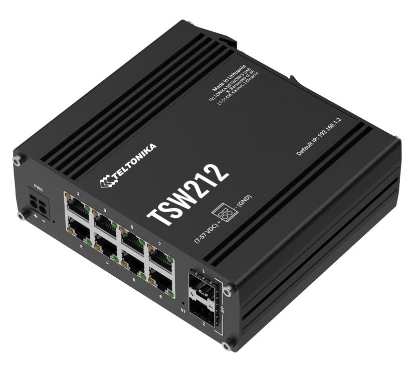 Teltonika Managed Ethernet Switch, L2 With additional L3 Features, Supports Prof