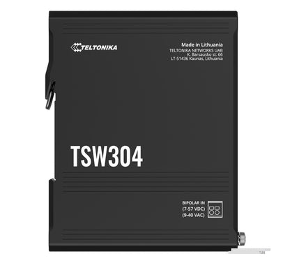 Teltonika DIN Rail Ethernet Switch, 4x Gigabit Ethernet with speeds of up to 100