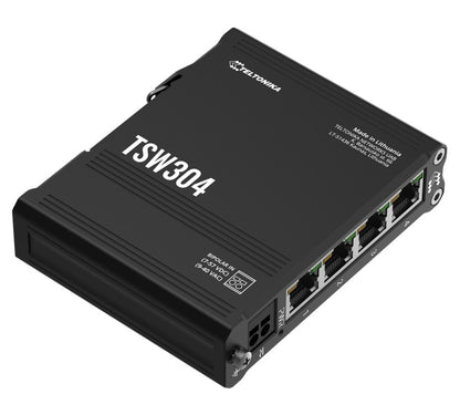 Teltonika DIN Rail Ethernet Switch, 4x Gigabit Ethernet with speeds of up to 100