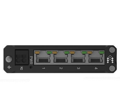 Teltonika DIN Rail Ethernet Switch, 4x Gigabit Ethernet with speeds of up to 100