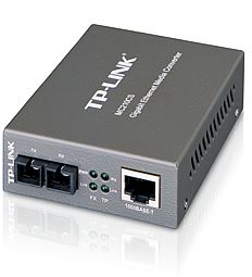 TP-Link MC210CS Gigabit RJ45 to Single-Mode SC Fibre Media Converter — 1000Mbps, Full-Duplex