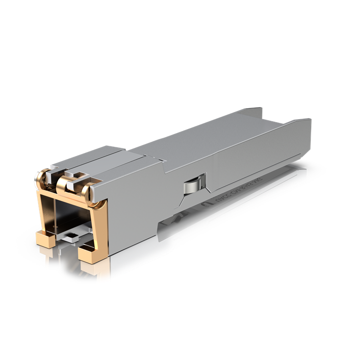 Ubiquiti SFP+  to RJ45 Transceiver Module, 1/2.5/5/10GBase-T Copper SFP+ Transceiver, 1/2.5/5/10 Gbps Throughput, Supports Up To 100m