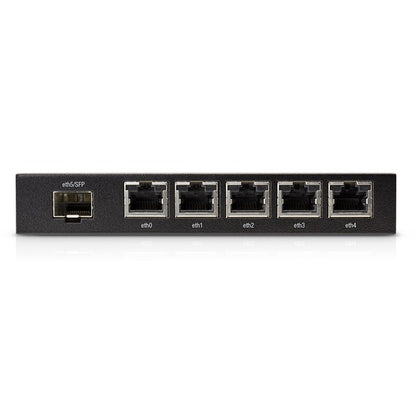 Ubiquiti EdgeRoute Advanced Gigabit Ethernet Router - Compact Powerful Router Sporting,5 Gigabit RJ45 Ports Passive PoE Support& SFP,