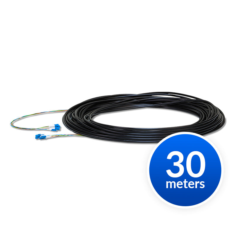 Ubiquiti Single-Mode Lightweight Fibre Cable — 30m, Outdoor Jacket, Kevlar Reinforced