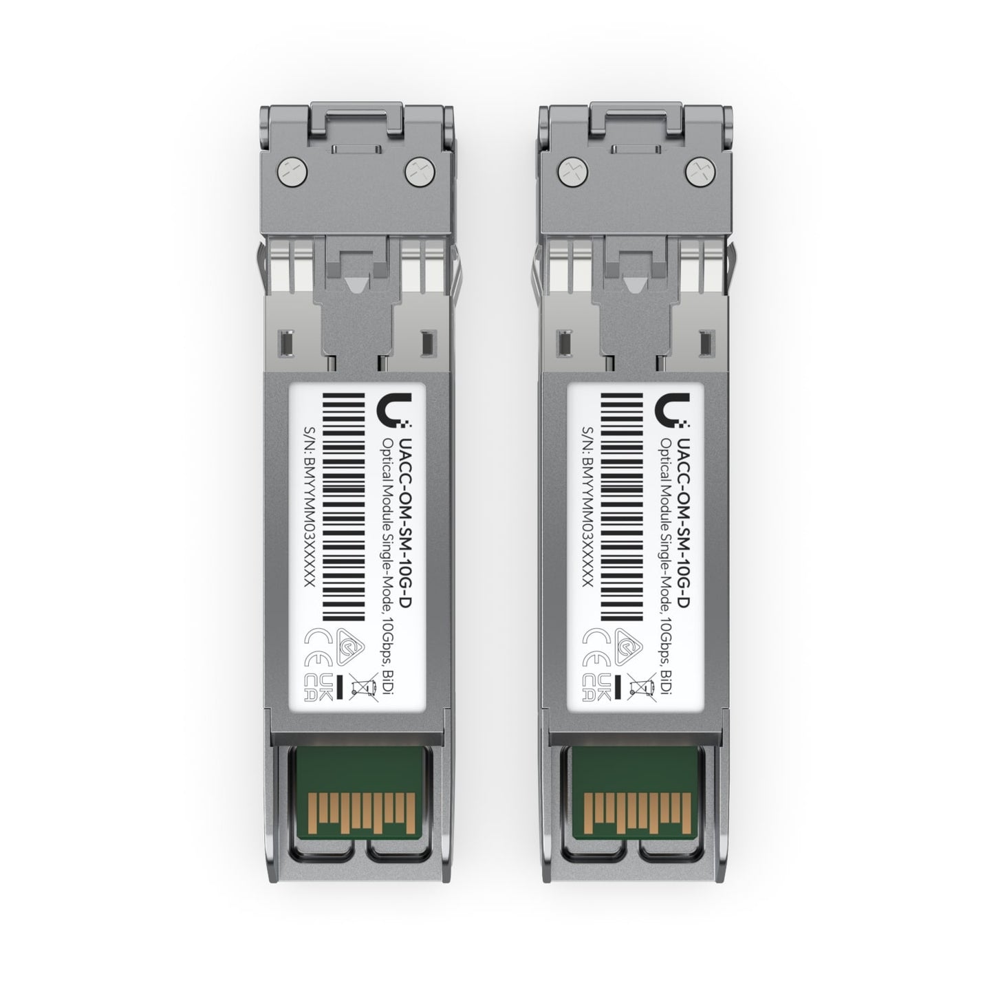 Ubiquiti UniFi 20 Pack,10 Gbps Single-Mode Optical Module, Single-mode, Duplex, Fiber Transceiver, Duplex LC Connect, Up to 10km