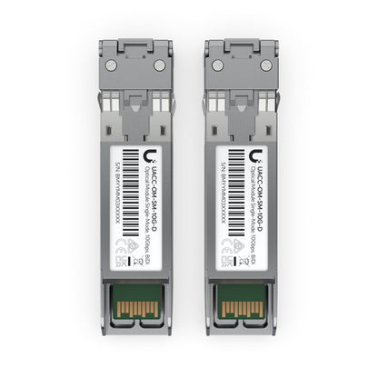 Ubiquiti UniFi 20 Pack,10 Gbps Single-Mode Optical Module, Single-mode, Duplex, Fiber Transceiver, Duplex LC Connect, Up to 10km