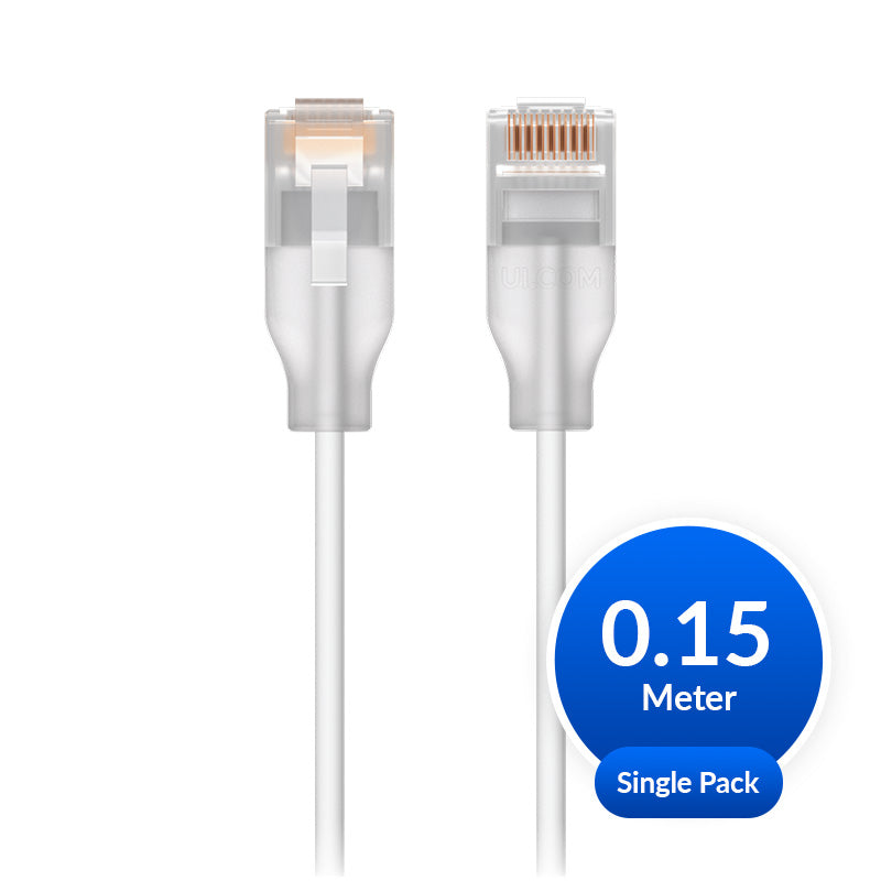 Ubiquiti UniFi Etherlighting Patch Cable, Single Unit, Indoor, Length 0.15m, Whi