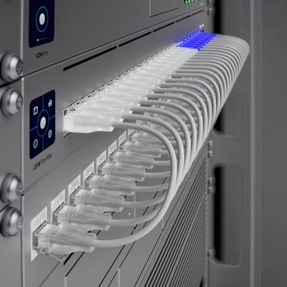 Ubiquiti UniFi Etherlighting Patch Cable,0.3M  Nano-thin Patch Cable With 2.5 GbE Support Designed sShow Etherlighting Effects