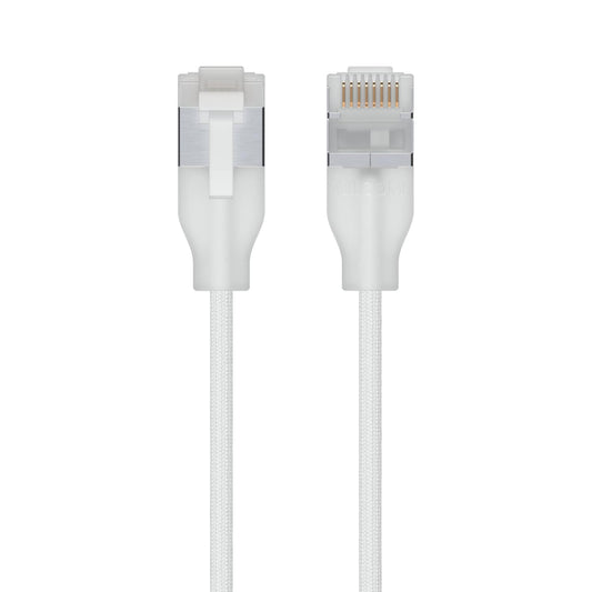 Ubiquiti UniFi Premium Patch Cable, 5M, White, Ultra-thin Braided Patch Cable, Designed And Optimized For 10 GbE Networking.