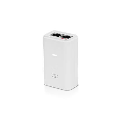Ubiquiti POE Injector, 24VDC, 24W, Gigabit Ethernet, ESD protection & LED, Surge