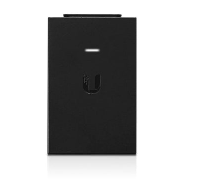 Ubiquiti POE Injector, 24V DC, 30W, Gigabit Ethernet, Black, Surge and Clamping