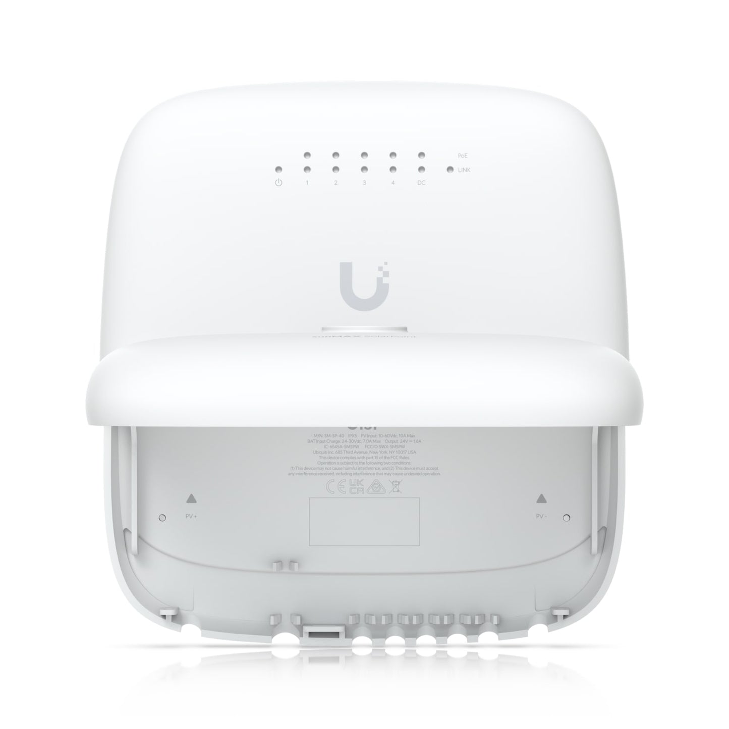 Ubiquiti sunMAX SolarPoint, SM-SP-40, Remotely Managed MPPT 24V 7A Solar Site Charging Appliance, Integrated Four-port, 24V PoE 10/100 Mbps