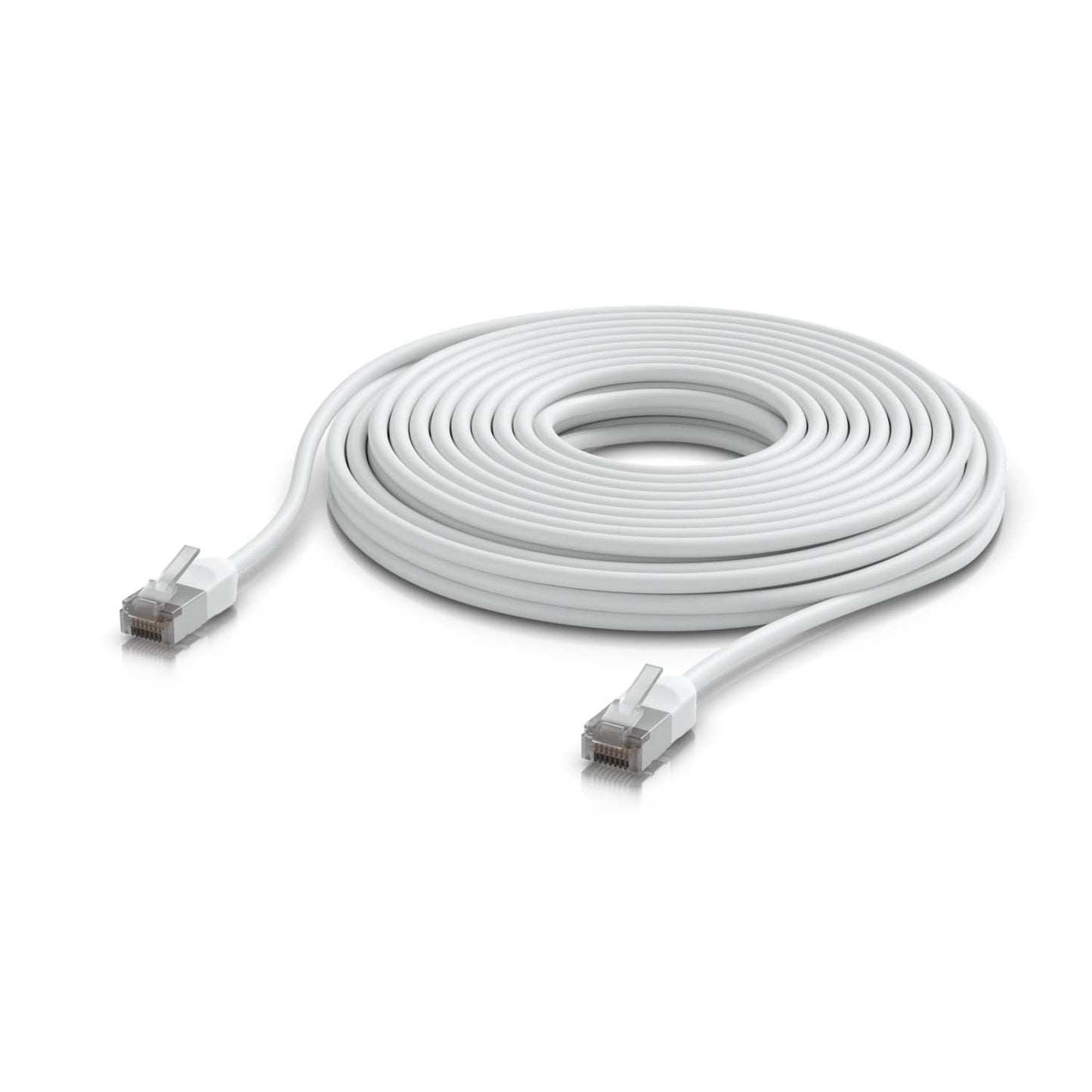 Ubiquiti UniFi Premium Patch Cable Outdoor, 12M, White, Ultra-thin, Rugged, Shielded Patch, Designed &Optimized, For 10 GbE Networking