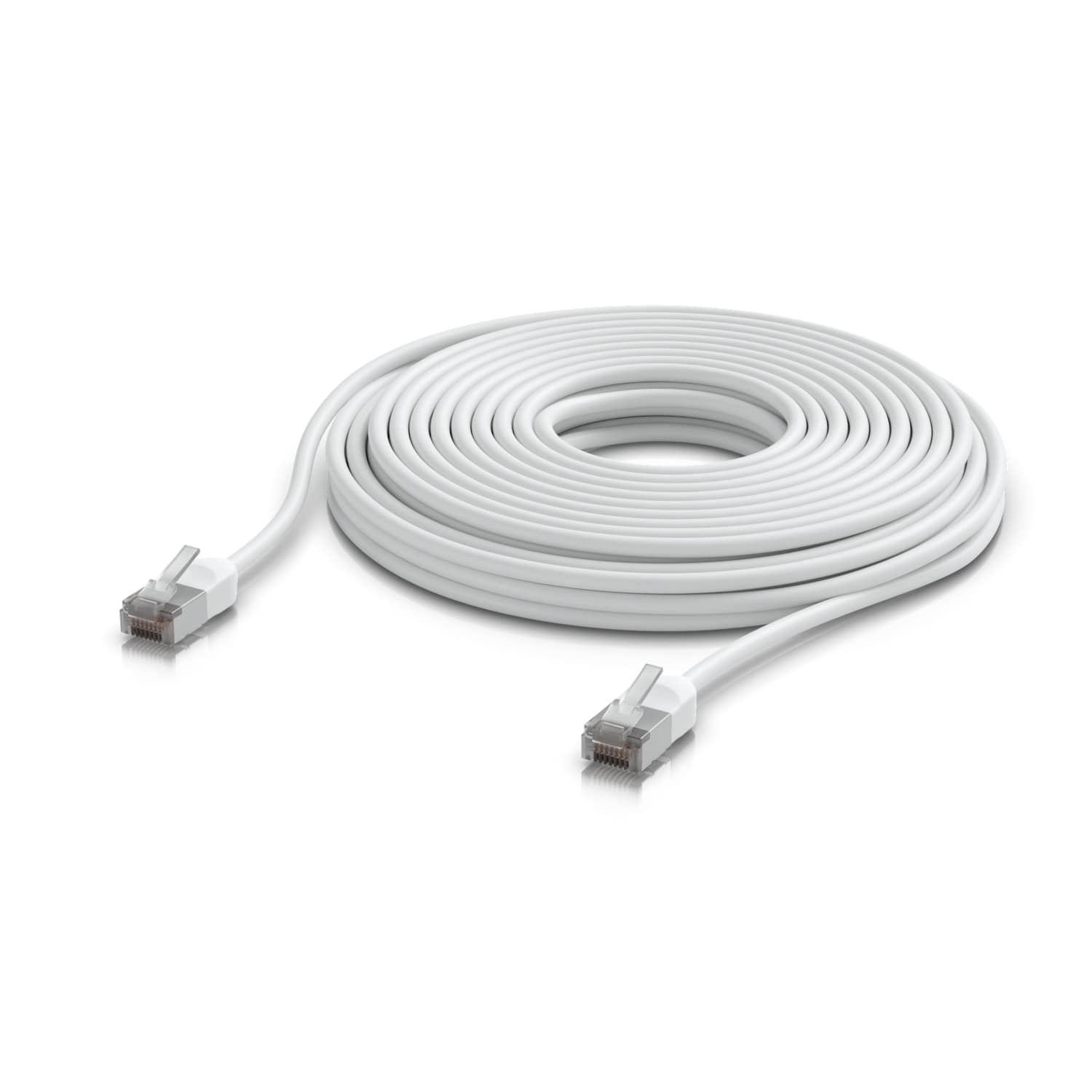 Ubiquiti UniFi Premium Patch Cable Outdoor, 12M, White, Ultra-thin, Rugged, Shielded Patch, Designed &Optimized, For 10 GbE Networking