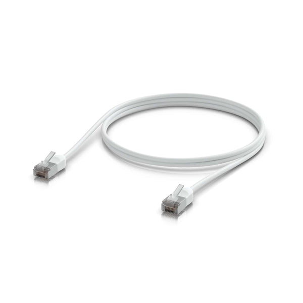 Ubiquiti UniFi Premium Patch Cable Outdoor, 1M, White, Ultra-thin, Rugged, Shielded Patch, Designed &Optimized, For 10 GbE Networking,