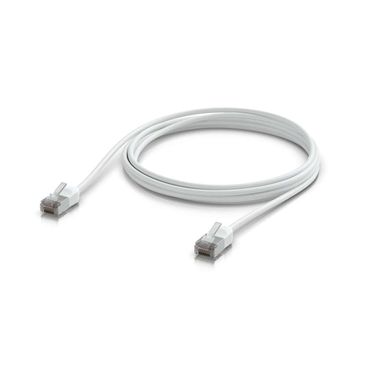 Ubiquiti UniFi Premium Patch Cable Outdoor, 2M, White, Ultra-thin, Rugged, Shielded Patch, Designed &Optimized, For 10 GbE Networking.