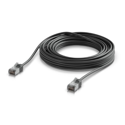 Ubiquiti UniFi Premium Patch Cable Outdoor, 8M,Black,Ultra-Thin, Rugged, Shielded Patch, Optimized, Perform Harshest Environments ,10 GbE Networking.