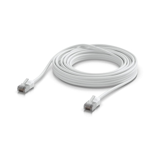 Ubiquiti UniFi Premium Patch Cable Outdoor, 8M, White,  Ultra-thin, Rugged, Shielded Patch, Designed &Optimized, For 10 GbE Networking.