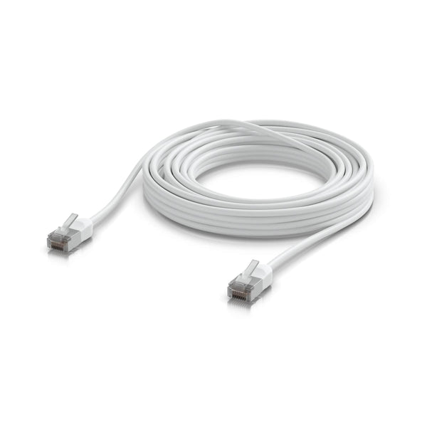 Ubiquiti UniFi Premium Patch Cable Outdoor, 8M, White,  Ultra-thin, Rugged, Shielded Patch, Designed &Optimized, For 10 GbE Networking.