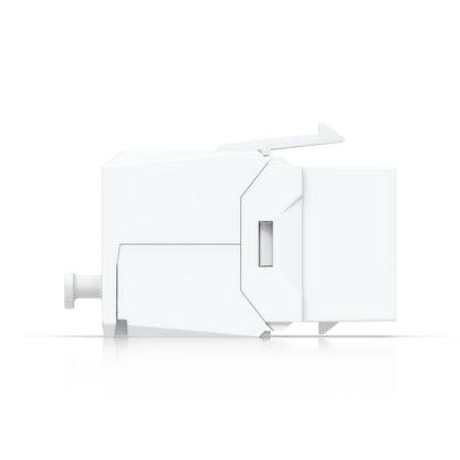 Ubiquiti Cat6 Keystone Jack, 12-Pack, White, Toolless Keystone For Terminating A Cat6 Ethernet Jack Without The Use Of A Punch-Down Or Crimping Tool