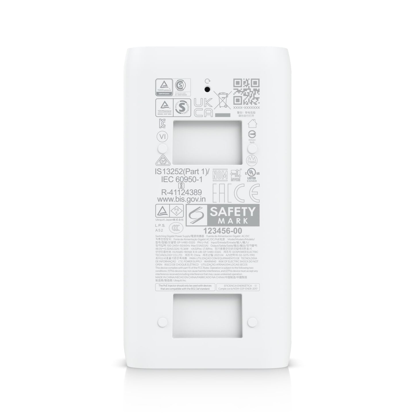 Ubiquiti PoE 802.11AF Adapter, Up to 15W of PoE Output, RJ45 Data Input, AC Cabl