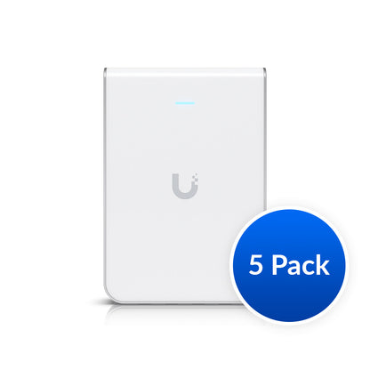 Ubiquiti UniFi Wi-Fi 6 In-Wall, U6-IW-5, *5 Pack* , Wall-mounted Access Point w