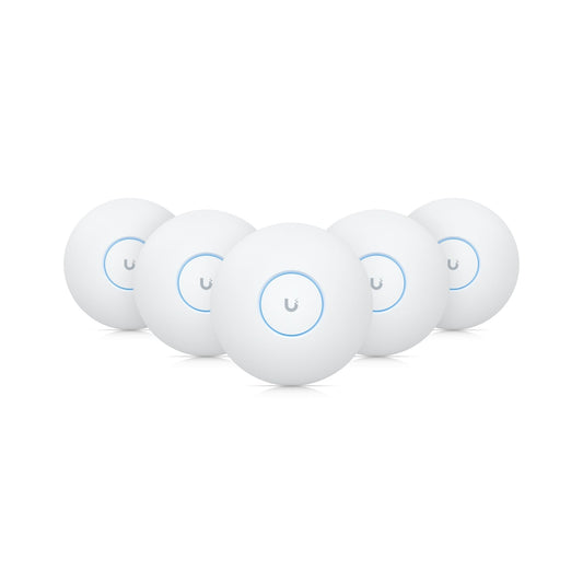 Ubiquiti UniFi WiFi 7 AP,5 Pack ,Ceiling-mount, AP 6 GHz Support, 2.5 GbE Uplink, 9.3 Gbps Over-the-air Speed,PoE+ Power,300+ Connect Device
