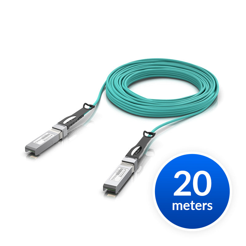 Ubiquiti 25 Gbps Long-Range DAC, Long-range SFP28, 20m Length, Support 25/10/1 G